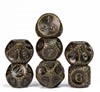 Picture of Stone Barrel Plating Vintage Bronze look Metal Dice Set