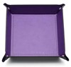 Show details for Purple Faux Leather Folding Square Dice Tray Picture of Purple Faux Leather Folding Square Dice Tray