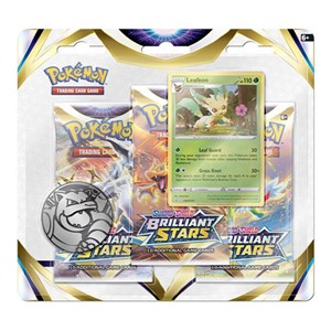 Picture of SWSH 9 Brilliant Stars 3-Pack Booster Leafeon - Pokemon