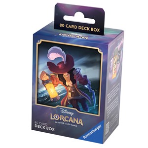 Picture of Set 1 - Captain Hook Deck Box (Holds 80 cards) Disney Lorcana