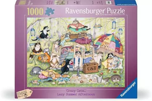 Picture of Crazy Cats Lazy Summer Afternoon Jigsaw (1000 Piece)