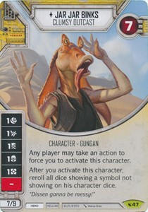 Picture of Jar Jar Binks - Clumsy Outcast Comes With Dice
