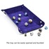 Picture of Purple Velvet Faux Leather Folding Rectangle Dice Tray