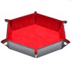 Show details for Red Velvet PU Leather Folding Hexagon Dice Tray Picture of Red Velvet PU Leather Folding Hexagon Dice Tray