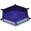 Show details for Purple Velvet Faux Leather Folding Hexagon Dice Tray Picture of Purple Velvet Faux Leather Folding Hexagon Dice Tray