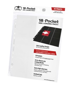Picture of White 18-Pocket Pages Side-Loading Album Ultimate Guard (10 Pages)