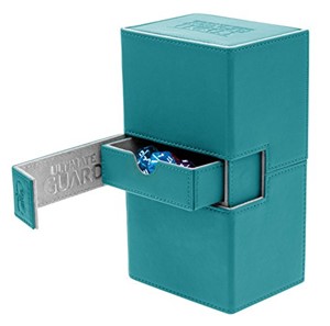 Picture of Ultimate Guard UGD010648 Twin Flip´N´Tray XenoSkin Petrol Blue Deck Case for 160 Plus Cards (Standard Size)