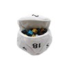 Picture of D20 Plush Dice Bag - White