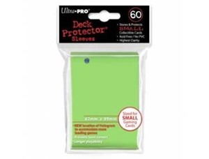 Picture of 60 Small Size Sleeves - Lime Green Ultra Pro