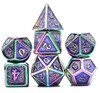 Picture of Golden Colorful Plated Metal Dice Set
