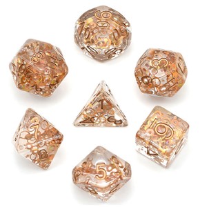 Picture of Copper Circle Filled Dice Set