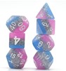 Picture of Pink Blue Glitter Dice Set