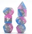 Picture of Pink Blue Glitter Dice Set