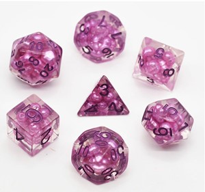 Picture of Purple Pearl Filled Dice