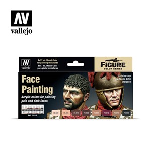 Picture of Faces Painting Set - Assorted Colours (Set of 8)